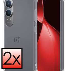 NoXx NoXx OnePlus Nord CE4 Lite Hoesje Shockproof - Transparant - 2 PACK