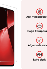 NoXx Hoesje Geschikt voor OnePlus Nord CE4 Lite Hoesje Siliconen Shock Proof Case Hoes Met Screenprotector - Hoes Geschikt voor OnePlus Nord CE4 Lite Hoes Cover Case Shockproof - Transparant