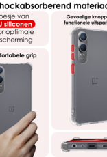 NoXx Hoesje Geschikt voor OnePlus Nord CE4 Lite Hoesje Siliconen Shock Proof Case Hoes Met Screenprotector - Hoes Geschikt voor OnePlus Nord CE4 Lite Hoes Cover Case Shockproof - Transparant