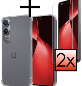 NoXx NoXx OnePlus Nord CE4 Lite Hoesje Shockproof Met 2x Screenprotector