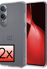 NoXx Hoesje Geschikt voor OnePlus Nord CE4 Lite Hoesje Siliconen Case Hoes - Hoes Geschikt voor OnePlus Nord CE4 Lite Hoes Cover Case - Transparant - 2 PACK