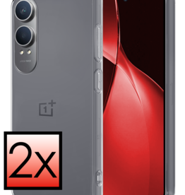 NoXx NoXx OnePlus Nord CE4 Lite Hoesje Siliconen - Transparant - 2 PACK