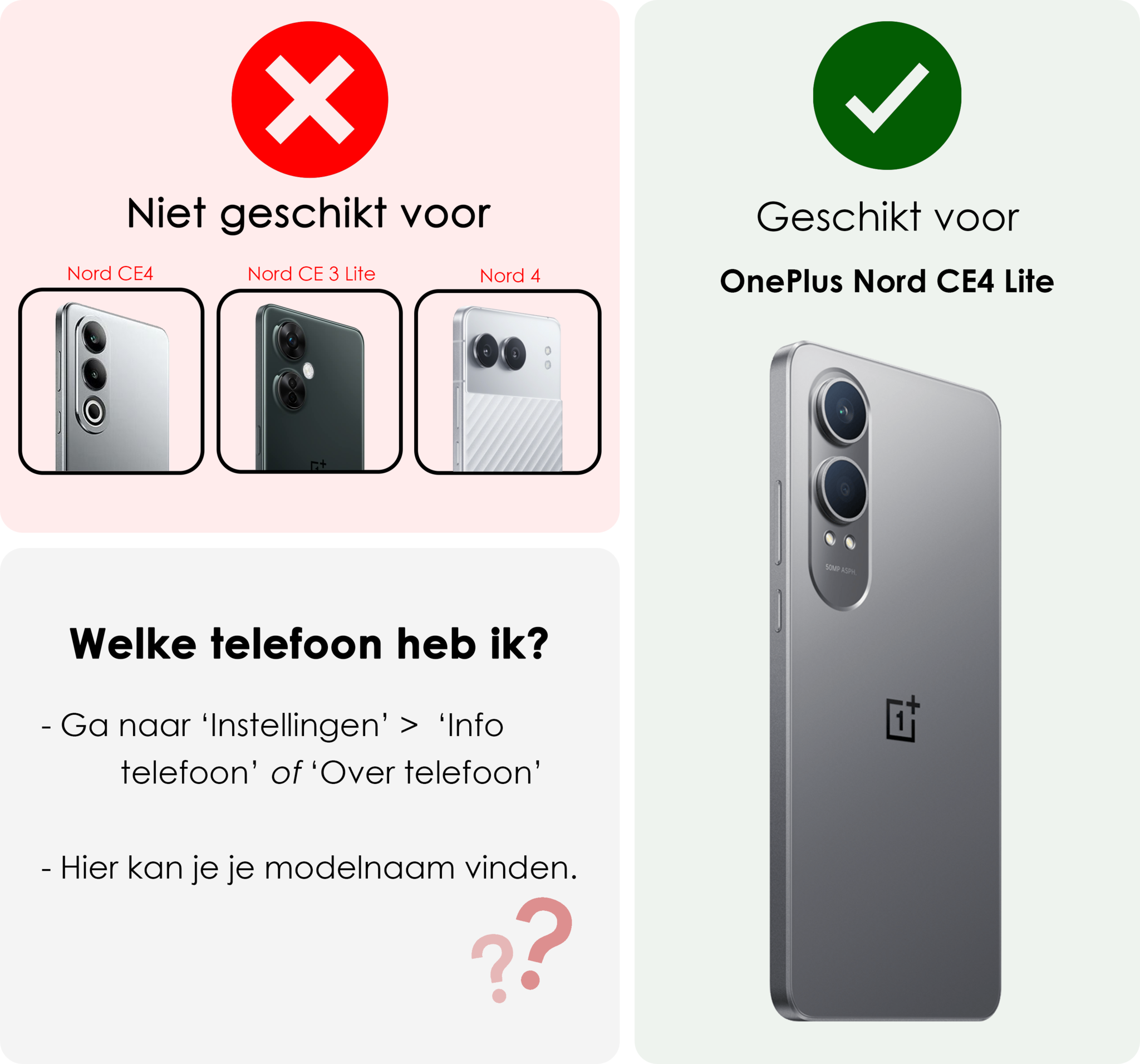 NoXx Hoesje Geschikt voor OnePlus Nord CE4 Lite Hoesje Siliconen Case Hoes - Hoes Geschikt voor OnePlus Nord CE4 Lite Hoes Cover Case - Transparant - 2 PACK