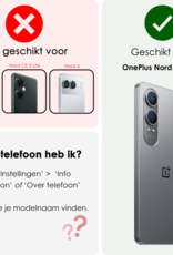 NoXx Hoesje Geschikt voor OnePlus Nord CE4 Lite Hoesje Siliconen Case Hoes Met Screenprotector - Hoes Geschikt voor OnePlus Nord CE4 Lite Hoes Cover Case - Transparant