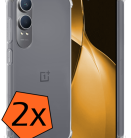 Nomfy Nomfy OnePlus Nord CE4 Lite Hoesje Shockproof - Transparant - 2 PACK