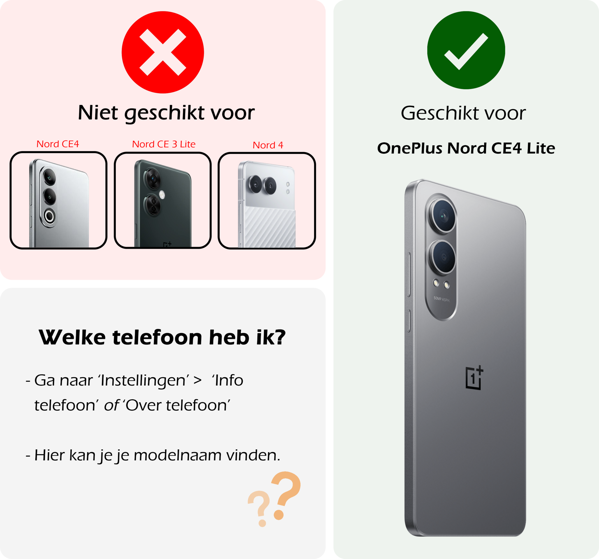 Nomfy Hoesje Geschikt voor OnePlus Nord CE4 Lite Hoesje Siliconen Case Hoes - Hoes Geschikt voor OnePlus Nord CE4 Lite Hoes Cover Case - Transparant
