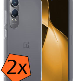Nomfy Nomfy OnePlus Nord CE4 Lite Hoesje Siliconen - Transparant - 2 PACK