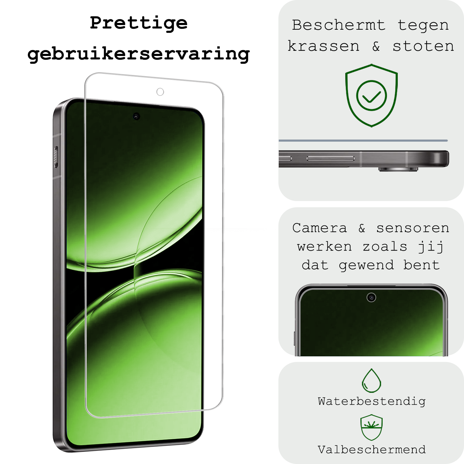BASEY. Screenprotector Geschikt voor OnePlus Nord 4 Screenprotector Glas Gehard Tempered Glass - Screenprotector Geschikt voor OnePlus Nord 4 Screen Protector Screen Cover - 3 PACK