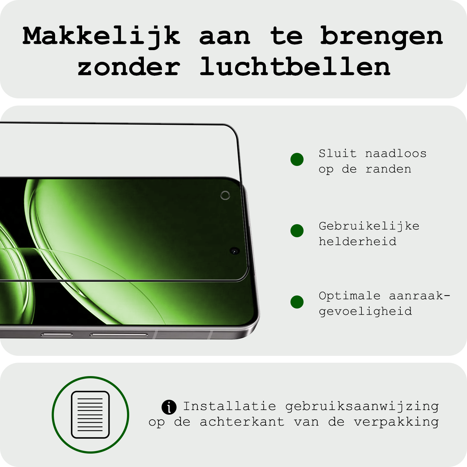 BASEY. Screenprotector Geschikt voor OnePlus Nord 4 Screenprotector Glas Gehard Tempered Glass Full Cover - Screenprotector Geschikt voor OnePlus Nord 4 Screen Protector Screen Cover - 3 PACK