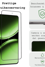 BASEY. Screenprotector Geschikt voor OnePlus Nord 4 Screenprotector Glas Gehard Tempered Glass Full Cover - Screenprotector Geschikt voor OnePlus Nord 4 Screen Protector Screen Cover - 3 PACK