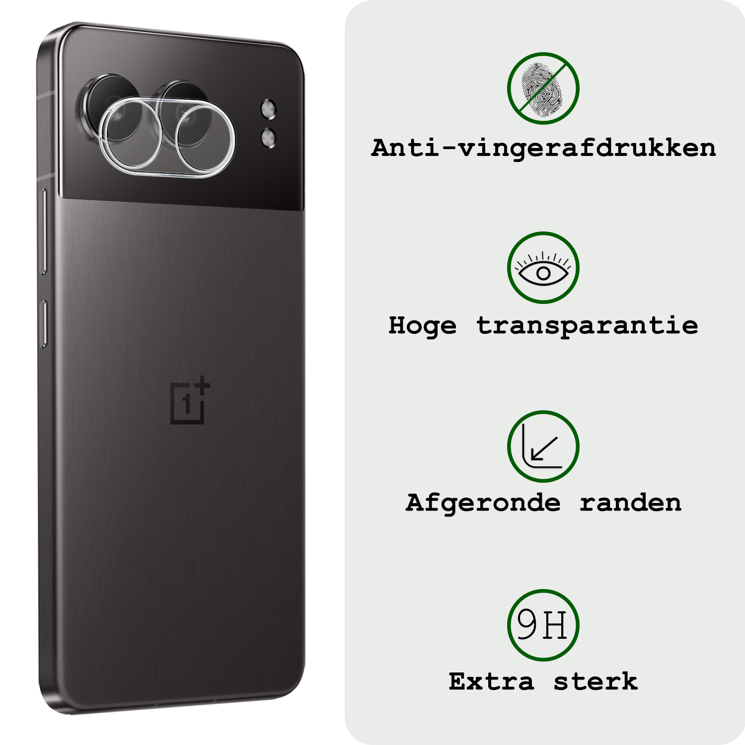 BASEY. Screenprotector Geschikt voor OnePlus Nord 4 Camera Lens Screenprotector Glas - Screenprotector Geschikt voor OnePlus Nord 4 Screenprotector Camera Protector Gehard Glas - 2 PACK