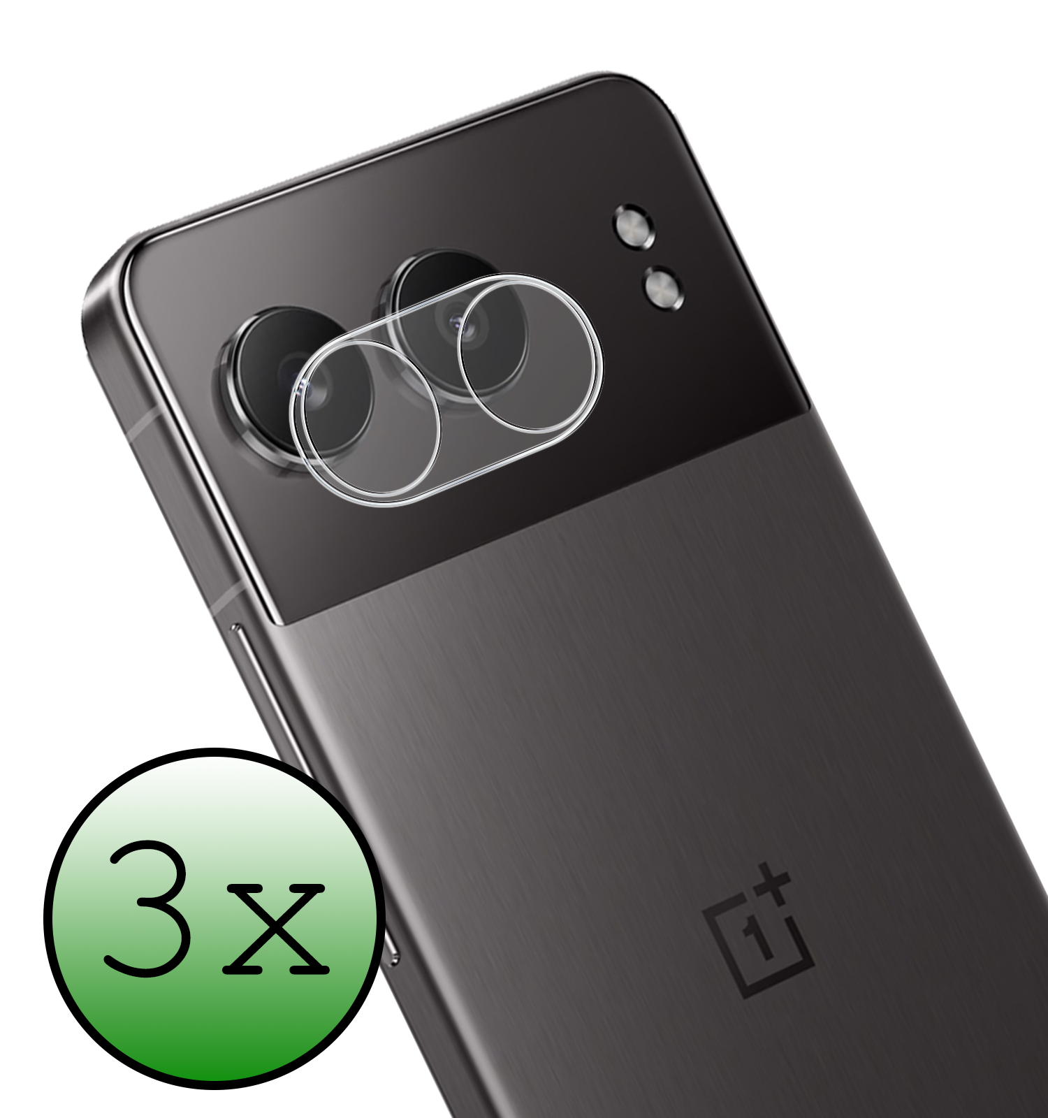 BASEY. Screenprotector Geschikt voor OnePlus Nord 4 Camera Lens Screenprotector Glas - Screenprotector Geschikt voor OnePlus Nord 4 Screenprotector Camera Protector Gehard Glas - 3 PACK
