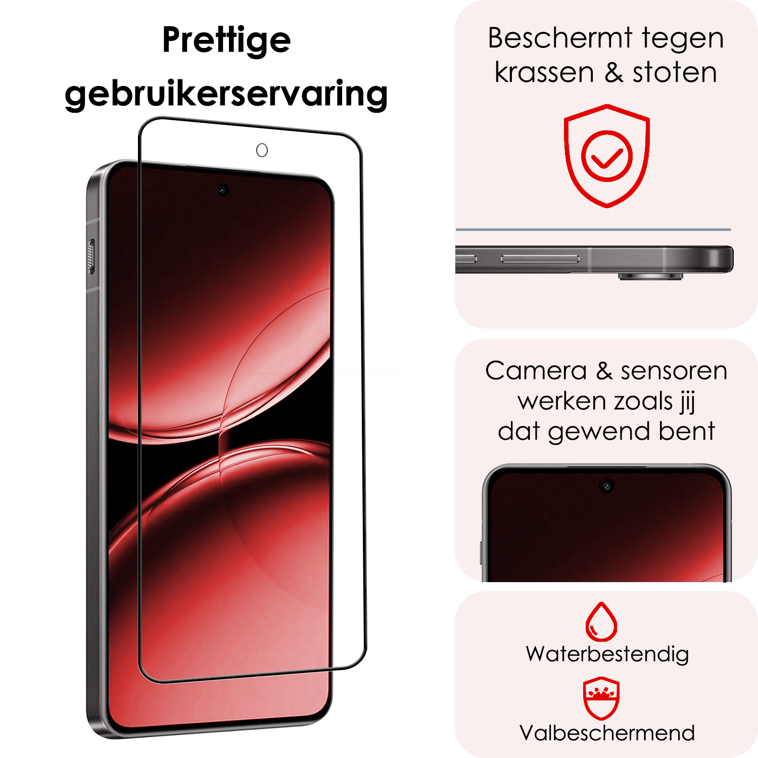NoXx Screenprotector Geschikt voor OnePlus Nord 4 Screenprotector Glas Gehard Tempered Glass Full Cover - Screenprotector Geschikt voor OnePlus Nord 4 Screen Protector Screen Cover - 2 PACK