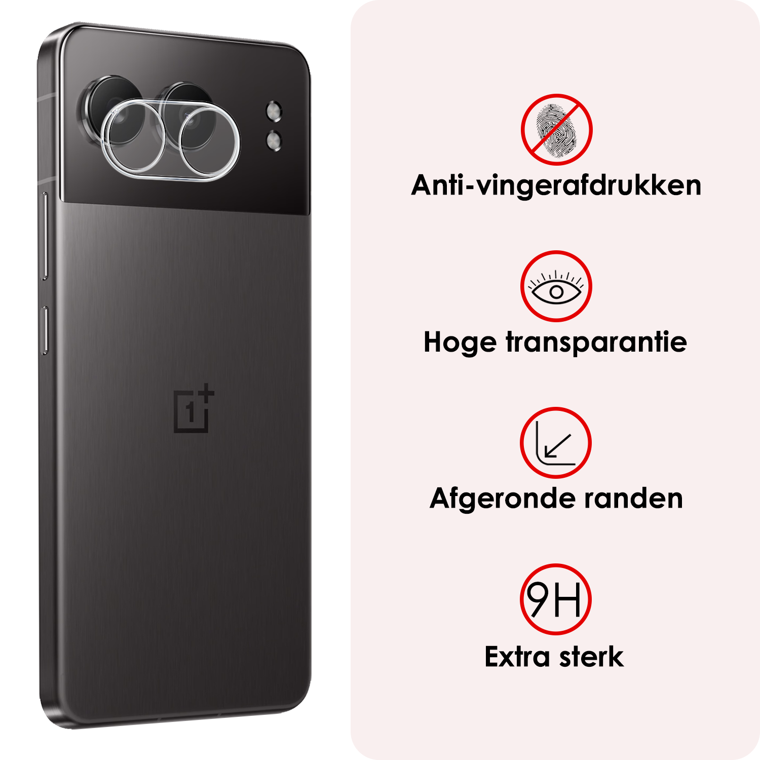 NoXx Screenprotector Geschikt voor OnePlus Nord 4 Camera Lens Screenprotector Glas - Screenprotector Geschikt voor OnePlus Nord 4 Screenprotector Camera Protector Gehard Glas