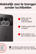 NoXx Screenprotector Geschikt voor OnePlus Nord 4 Camera Lens Screenprotector Glas - Screenprotector Geschikt voor OnePlus Nord 4 Screenprotector Camera Protector Gehard Glas - 2 PACK
