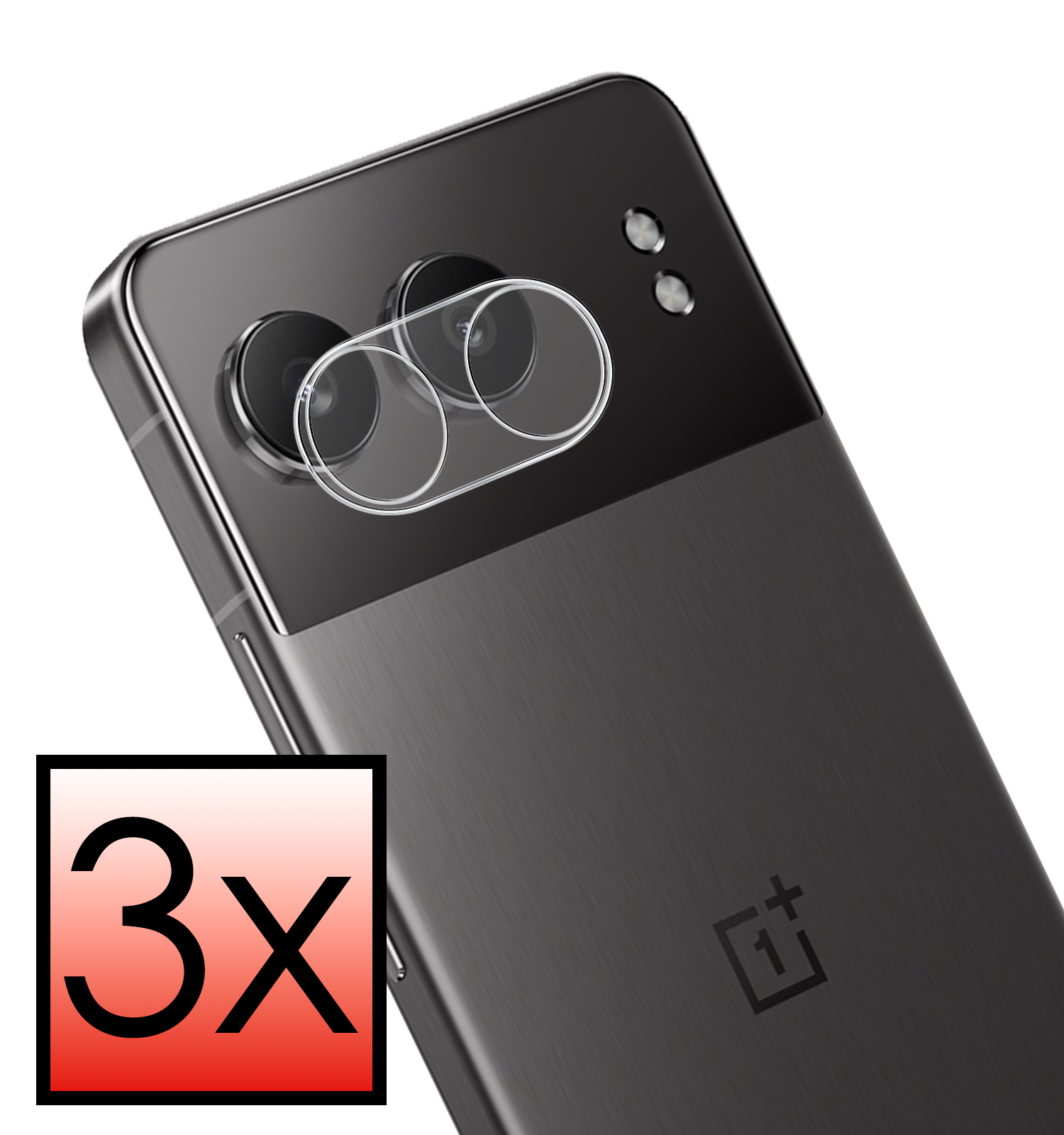 NoXx Screenprotector Geschikt voor OnePlus Nord 4 Camera Lens Screenprotector Glas - Screenprotector Geschikt voor OnePlus Nord 4 Screenprotector Camera Protector Gehard Glas - 3 PACK