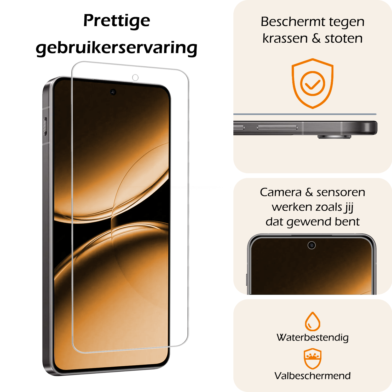 Nomfy Screenprotector Geschikt voor OnePlus Nord 4 Screenprotector Glas Gehard Tempered Glass - Screenprotector Geschikt voor OnePlus Nord 4 Screen Protector Screen Cover