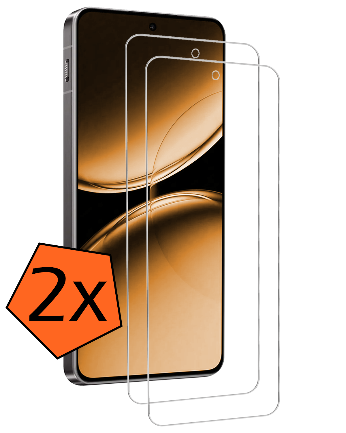 Nomfy Screenprotector Geschikt voor OnePlus Nord 4 Screenprotector Glas Gehard Tempered Glass - Screenprotector Geschikt voor OnePlus Nord 4 Screen Protector Screen Cover - 2 PACK