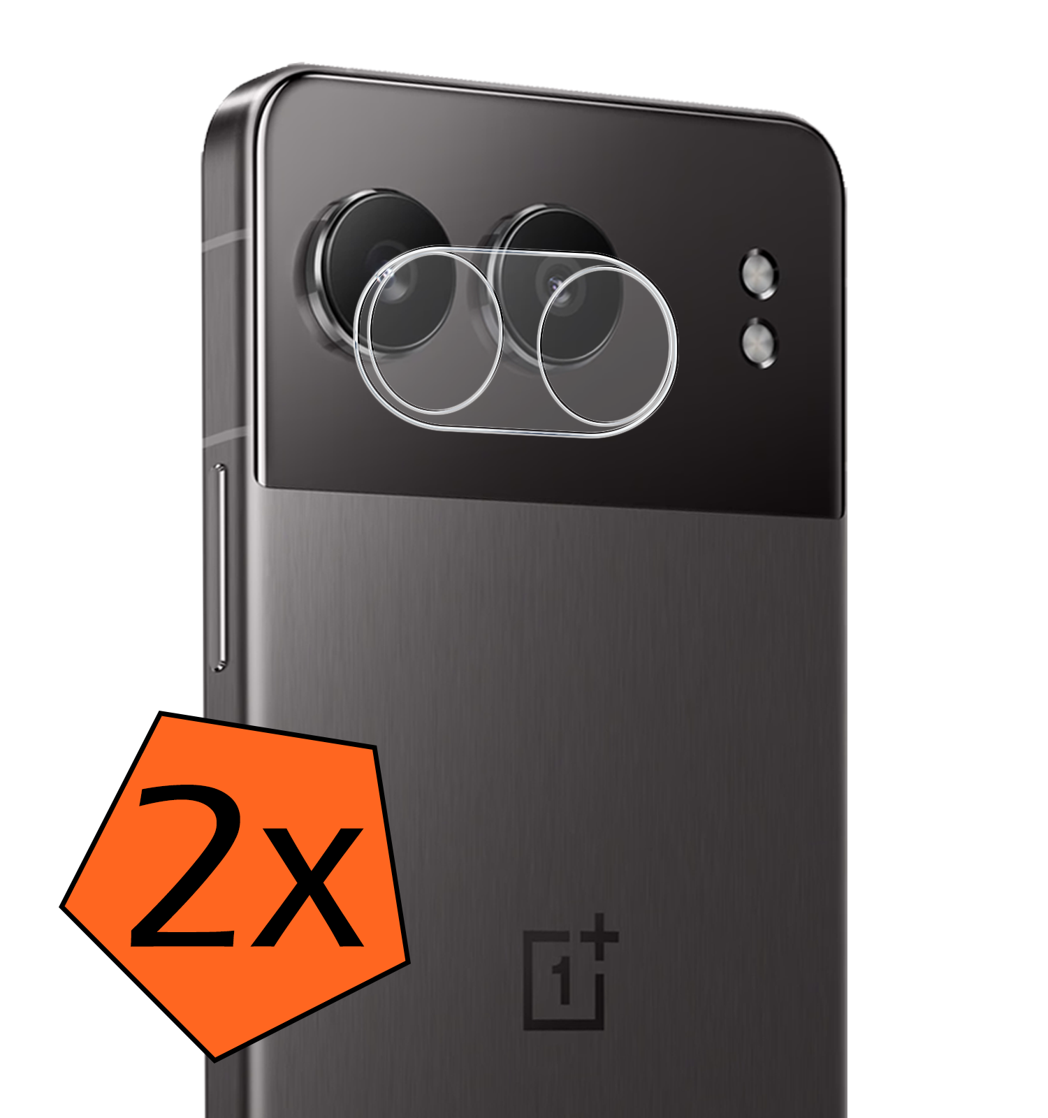 Nomfy Screenprotector Geschikt voor OnePlus Nord 4 Camera Lens Screenprotector Glas - Screenprotector Geschikt voor OnePlus Nord 4 Screenprotector Camera Protector Gehard Glas - 2 PACK