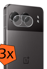 Nomfy Screenprotector Geschikt voor OnePlus Nord 4 Camera Lens Screenprotector Glas - Screenprotector Geschikt voor OnePlus Nord 4 Screenprotector Camera Protector Gehard Glas - 3 PACK
