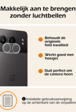 Nomfy Screenprotector Geschikt voor OnePlus Nord 4 Camera Lens Screenprotector Glas - Screenprotector Geschikt voor OnePlus Nord 4 Screenprotector Camera Protector Gehard Glas - 3 PACK