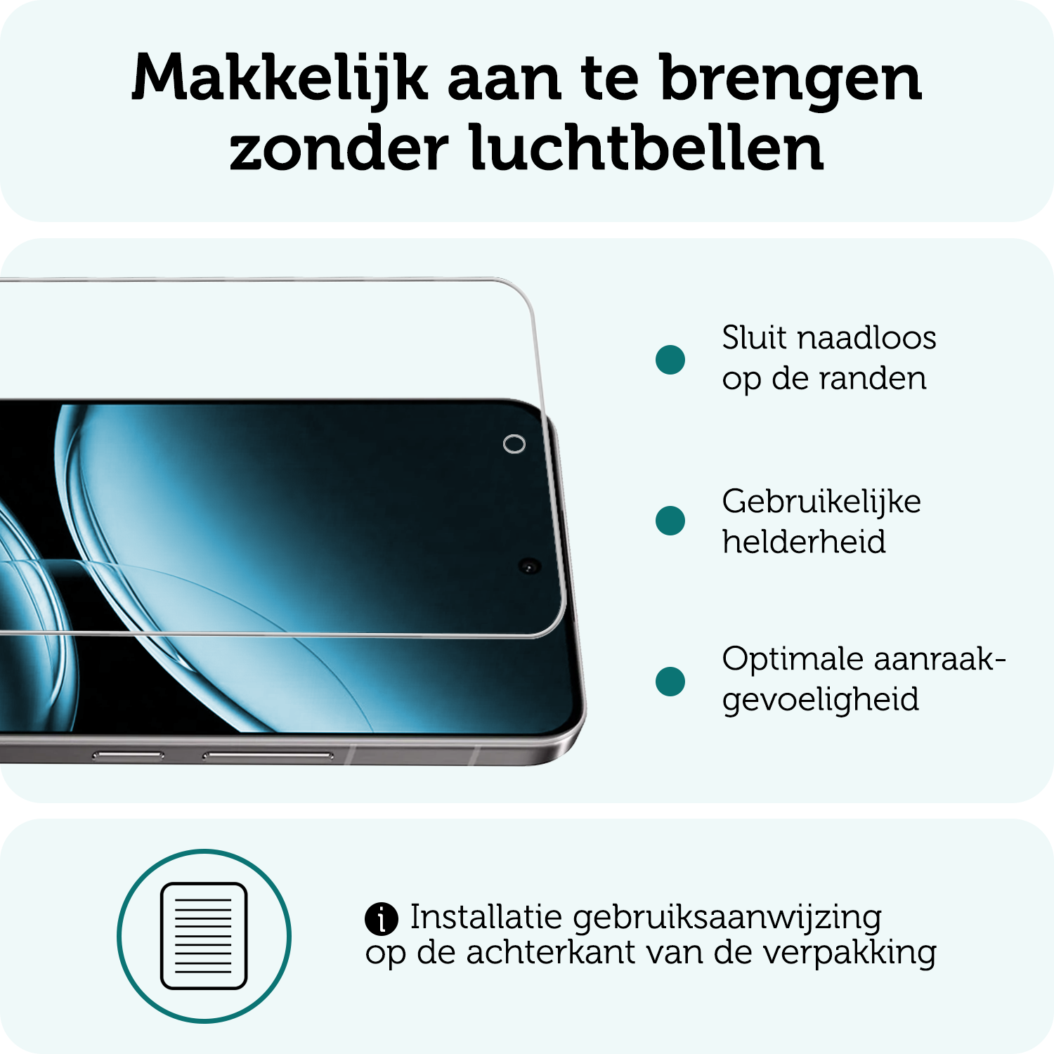 Forterra Screenprotector Geschikt voor OnePlus Nord 4 Screenprotector Glas Gehard Tempered Glass - Screenprotector Geschikt voor OnePlus Nord 4 Screen Protector Screen Cover