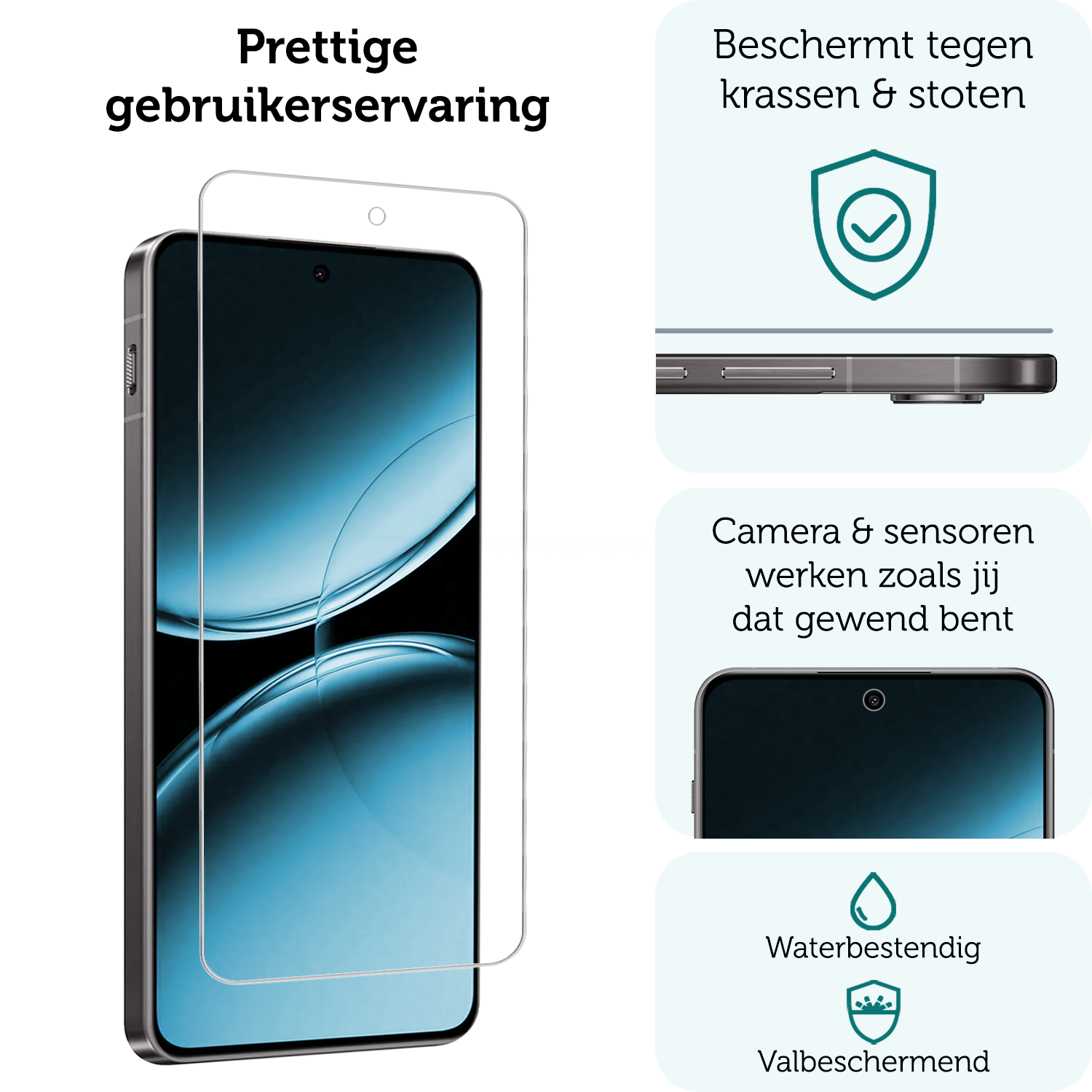 Forterra Screenprotector Geschikt voor OnePlus Nord 4 Screenprotector Glas Gehard Tempered Glass - Screenprotector Geschikt voor OnePlus Nord 4 Screen Protector Screen Cover - 3 PACK