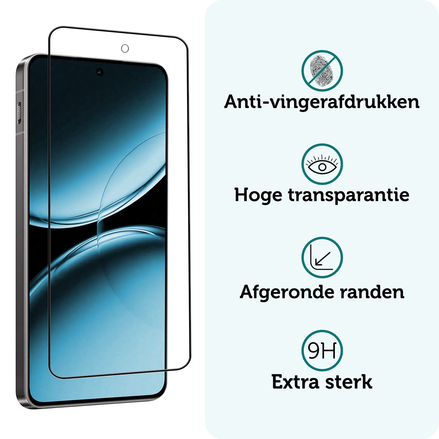 Forterra Screenprotector Geschikt voor OnePlus Nord 4 Screenprotector Glas Gehard Tempered Glass Full Cover - Screenprotector Geschikt voor OnePlus Nord 4 Screen Protector Screen Cover