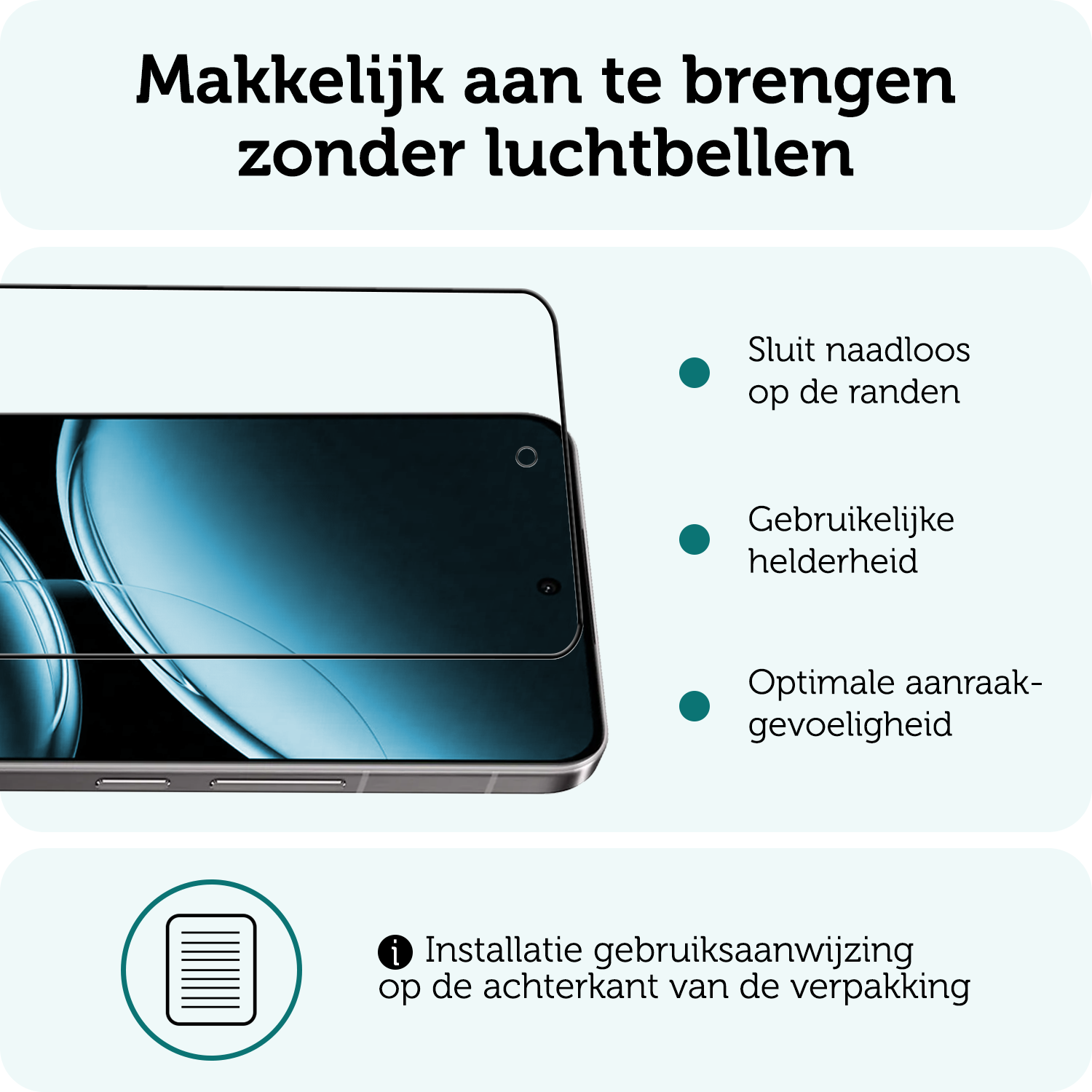 Forterra Screenprotector Geschikt voor OnePlus Nord 4 Screenprotector Glas Gehard Tempered Glass Full Cover - Screenprotector Geschikt voor OnePlus Nord 4 Screen Protector Screen Cover
