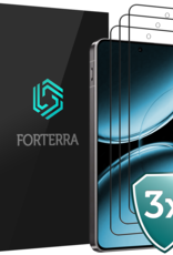 Forterra Screenprotector Geschikt voor OnePlus Nord 4 Screenprotector Glas Gehard Tempered Glass Full Cover - Screenprotector Geschikt voor OnePlus Nord 4 Screen Protector Screen Cover - 3 PACK