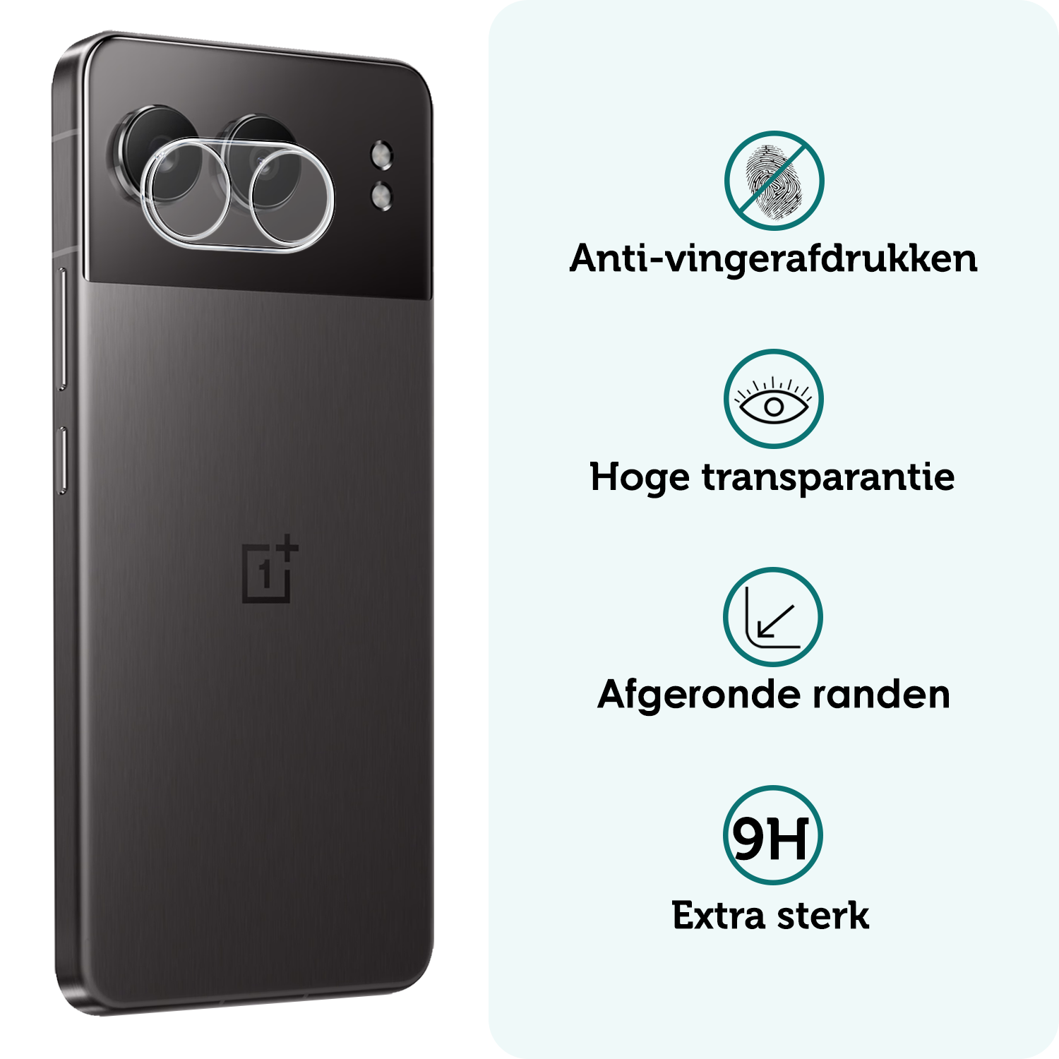 Forterra Screenprotector Geschikt voor OnePlus Nord 4 Camera Lens Screenprotector Glas - Screenprotector Geschikt voor OnePlus Nord 4 Screenprotector Camera Protector Gehard Glas - 3 PACK