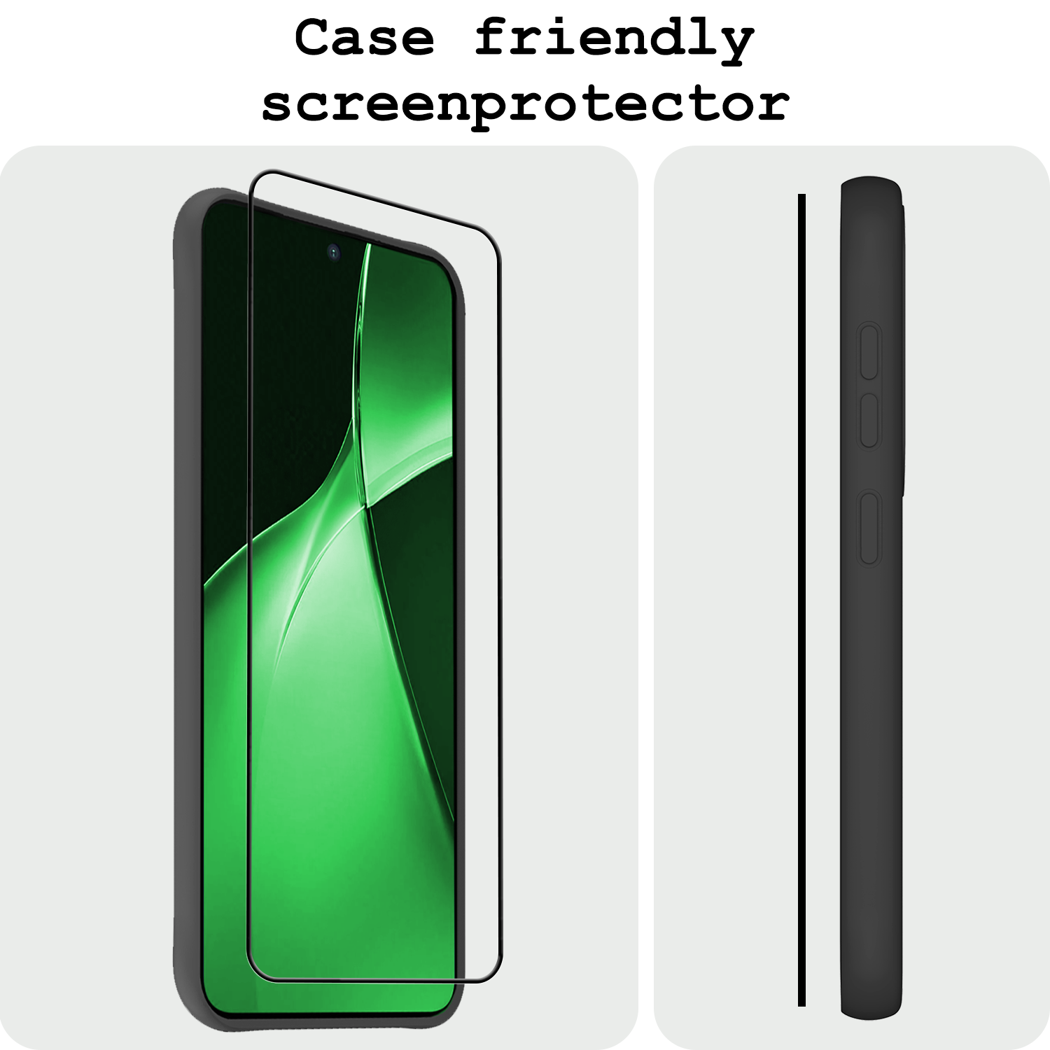 BASEY. Screenprotector Geschikt voor OnePlus Nord CE4 Lite Screenprotector Glas Gehard Tempered Glass Full Cover - Screenprotector Geschikt voor OnePlus Nord CE4 Lite Screen Protector Screen Cover