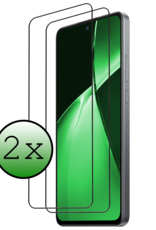 BASEY. Screenprotector Geschikt voor OnePlus Nord CE4 Lite Screenprotector Glas Gehard Tempered Glass Full Cover - Screenprotector Geschikt voor OnePlus Nord CE4 Lite Screen Protector Screen Cover - 2 PACK
