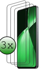 BASEY. Screenprotector Geschikt voor OnePlus Nord CE4 Lite Screenprotector Glas Gehard Tempered Glass Full Cover - Screenprotector Geschikt voor OnePlus Nord CE4 Lite Screen Protector Screen Cover - 3 PACK