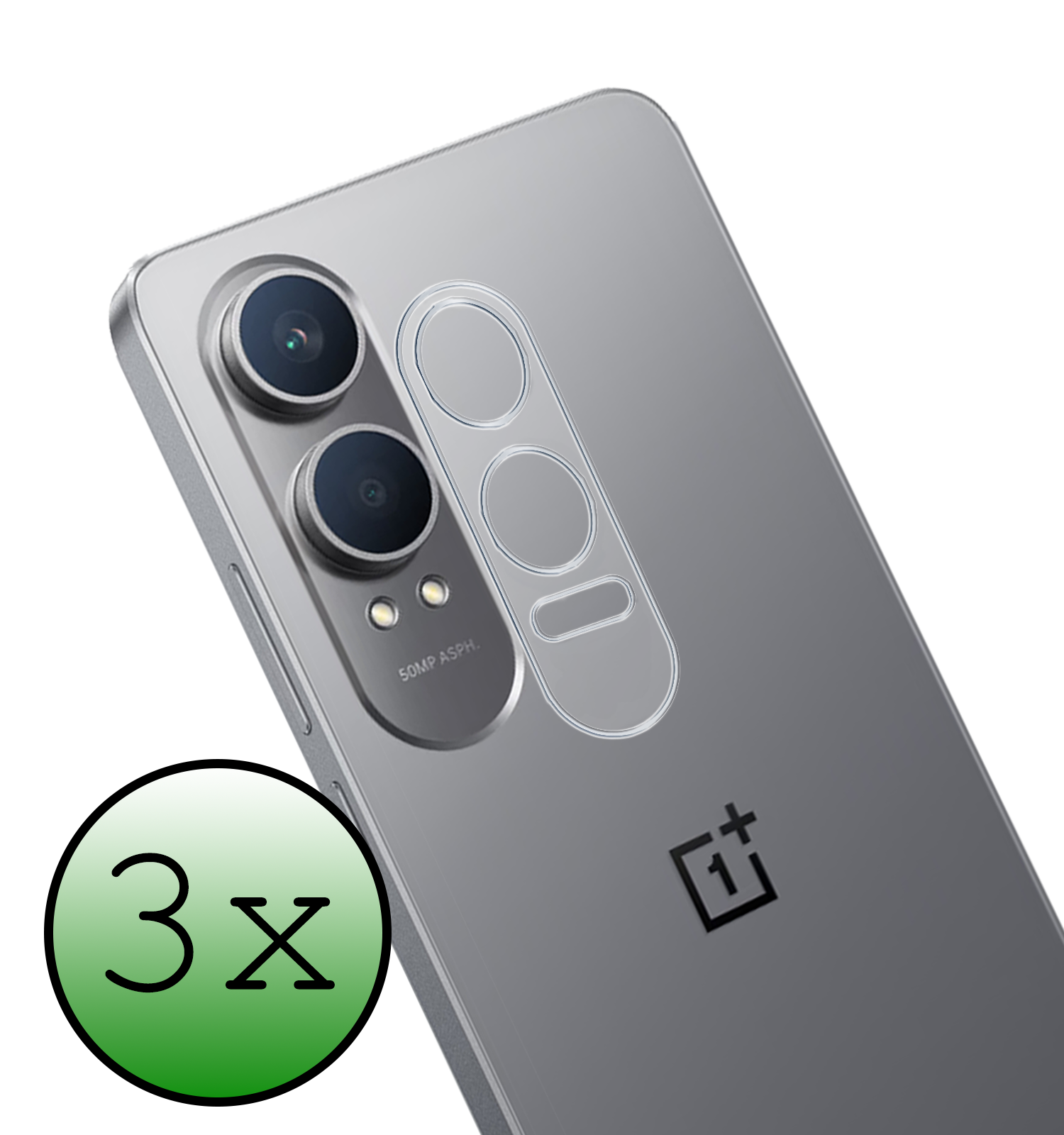 BASEY. Screenprotector Geschikt voor OnePlus Nord CE4 Lite Camera Lens Screenprotector Glas - Screenprotector Geschikt voor OnePlus Nord CE4 Lite Screenprotector Camera Protector Gehard Glas - 3 PACK