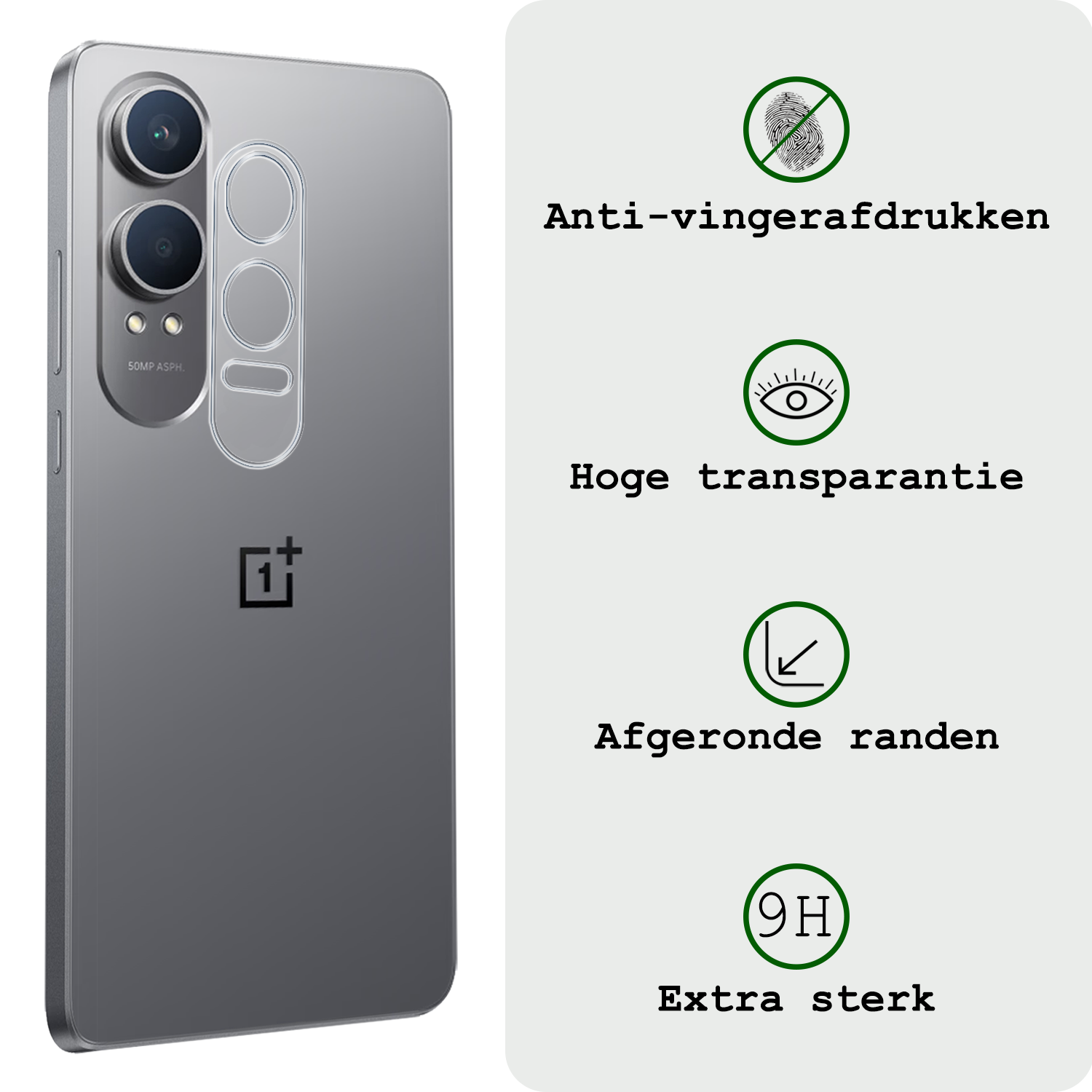 BASEY. Screenprotector Geschikt voor OnePlus Nord CE4 Lite Camera Lens Screenprotector Glas - Screenprotector Geschikt voor OnePlus Nord CE4 Lite Screenprotector Camera Protector Gehard Glas - 3 PACK