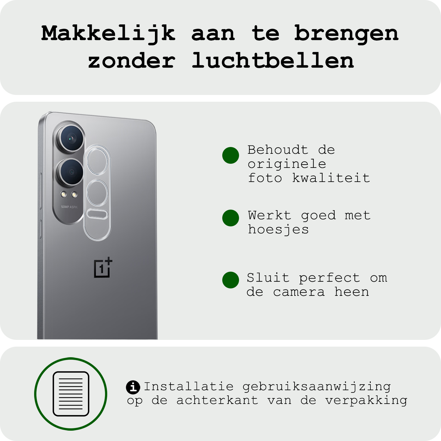 BASEY. Screenprotector Geschikt voor OnePlus Nord CE4 Lite Camera Lens Screenprotector Glas - Screenprotector Geschikt voor OnePlus Nord CE4 Lite Screenprotector Camera Protector Gehard Glas - 3 PACK