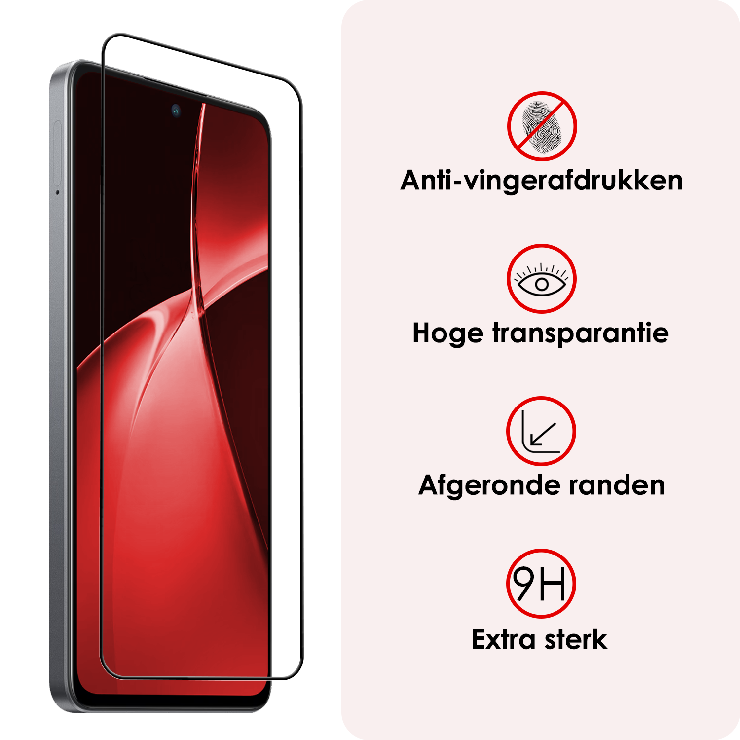 NoXx Screenprotector Geschikt voor OnePlus Nord CE4 Lite Screenprotector Glas Gehard Tempered Glass Full Cover - Screenprotector Geschikt voor OnePlus Nord CE4 Lite Screen Protector Screen Cover - 3 PACK