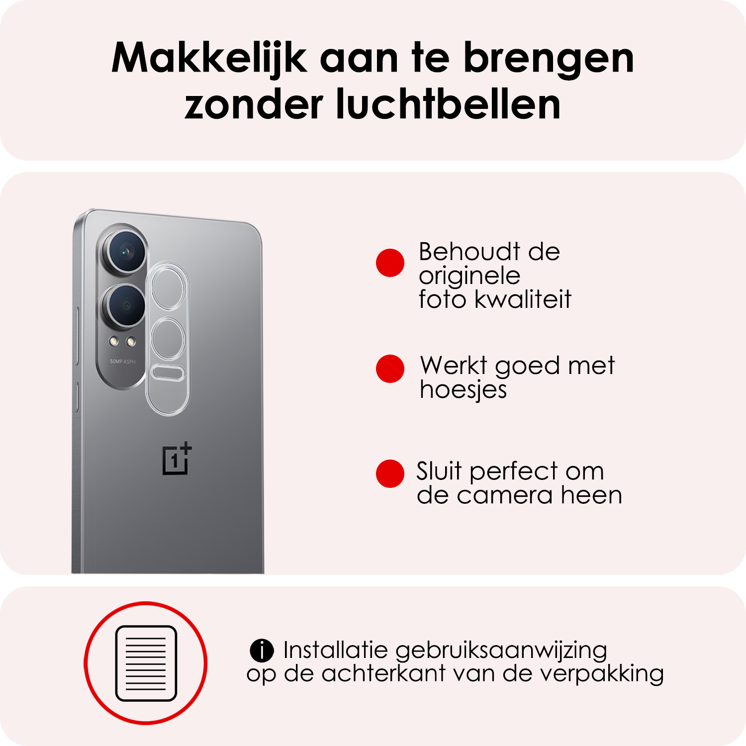 NoXx Screenprotector Geschikt voor OnePlus Nord CE4 Lite Camera Lens Screenprotector Glas - Screenprotector Geschikt voor OnePlus Nord CE4 Lite Screenprotector Camera Protector Gehard Glas