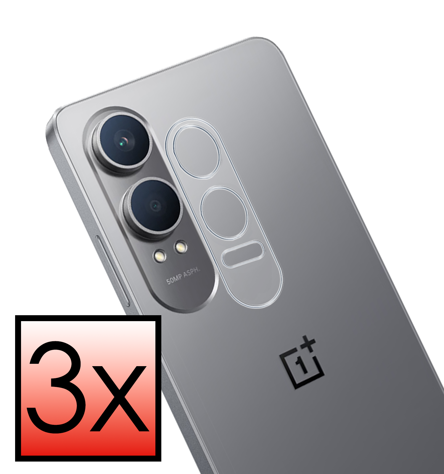 NoXx Screenprotector Geschikt voor OnePlus Nord CE4 Lite Camera Lens Screenprotector Glas - Screenprotector Geschikt voor OnePlus Nord CE4 Lite Screenprotector Camera Protector Gehard Glas - 3 PACK