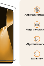 Nomfy Screenprotector Geschikt voor OnePlus Nord CE4 Lite Screenprotector Glas Gehard Tempered Glass Full Cover - Screenprotector Geschikt voor OnePlus Nord CE4 Lite Screen Protector Screen Cover - 3 PACK
