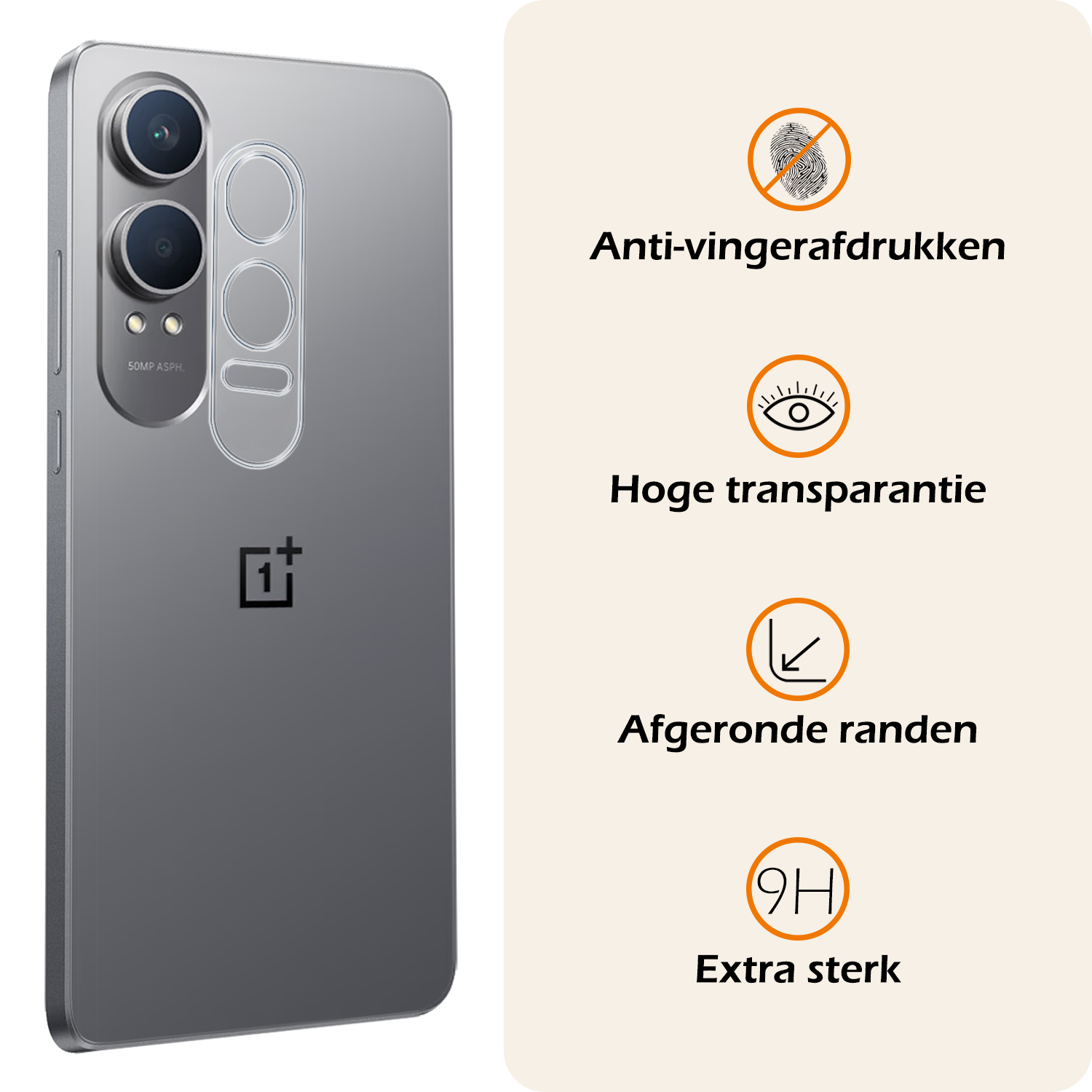 Nomfy Screenprotector Geschikt voor OnePlus Nord CE4 Lite Camera Lens Screenprotector Glas - Screenprotector Geschikt voor OnePlus Nord CE4 Lite Screenprotector Camera Protector Gehard Glas - 3 PACK