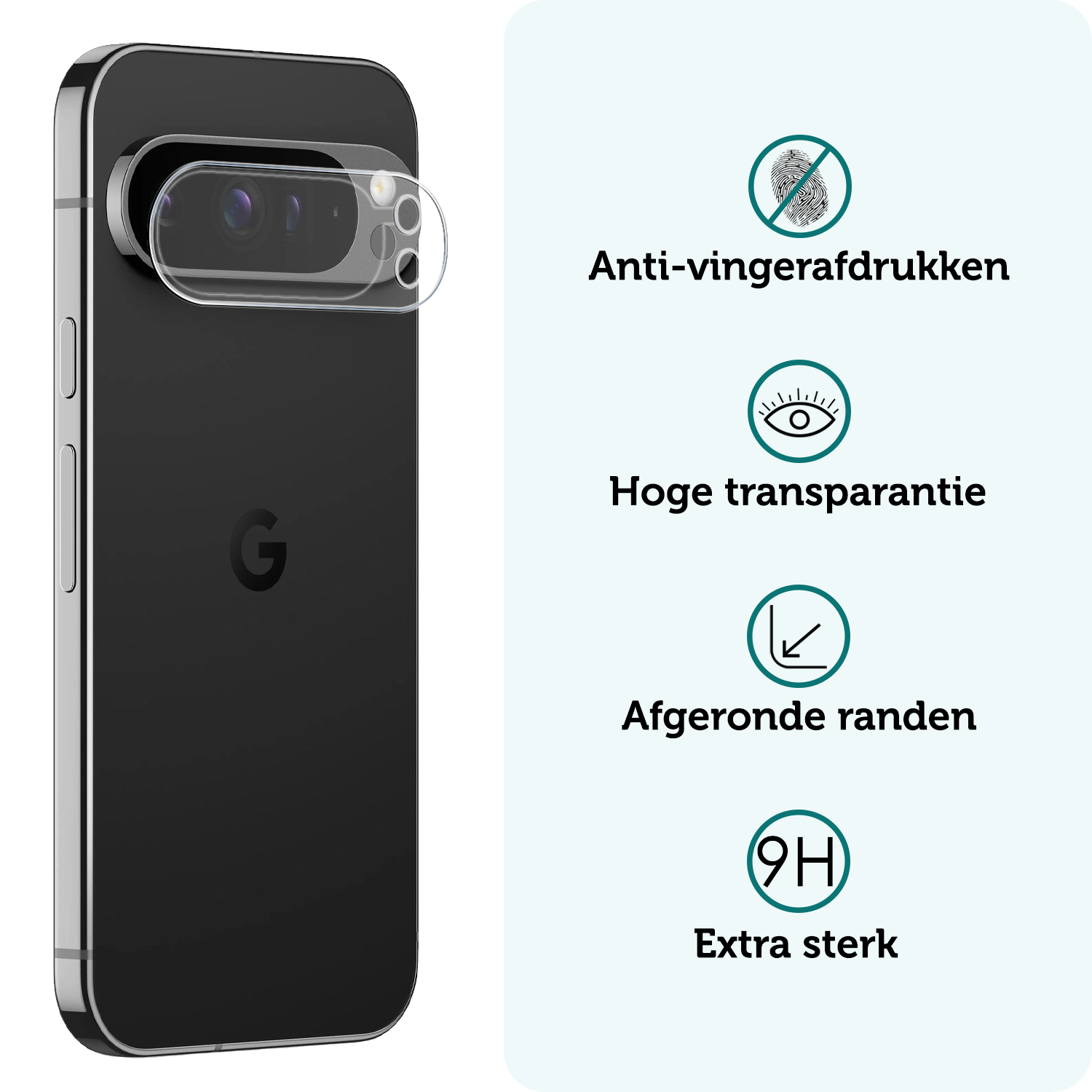 Forterra Screenprotector Geschikt voor Google Pixel 9 Pro XL Camera Lens Screenprotector Glas - Screenprotector Geschikt voor Google Pixel 9 Pro XL Screenprotector Camera Protector Gehard Glas