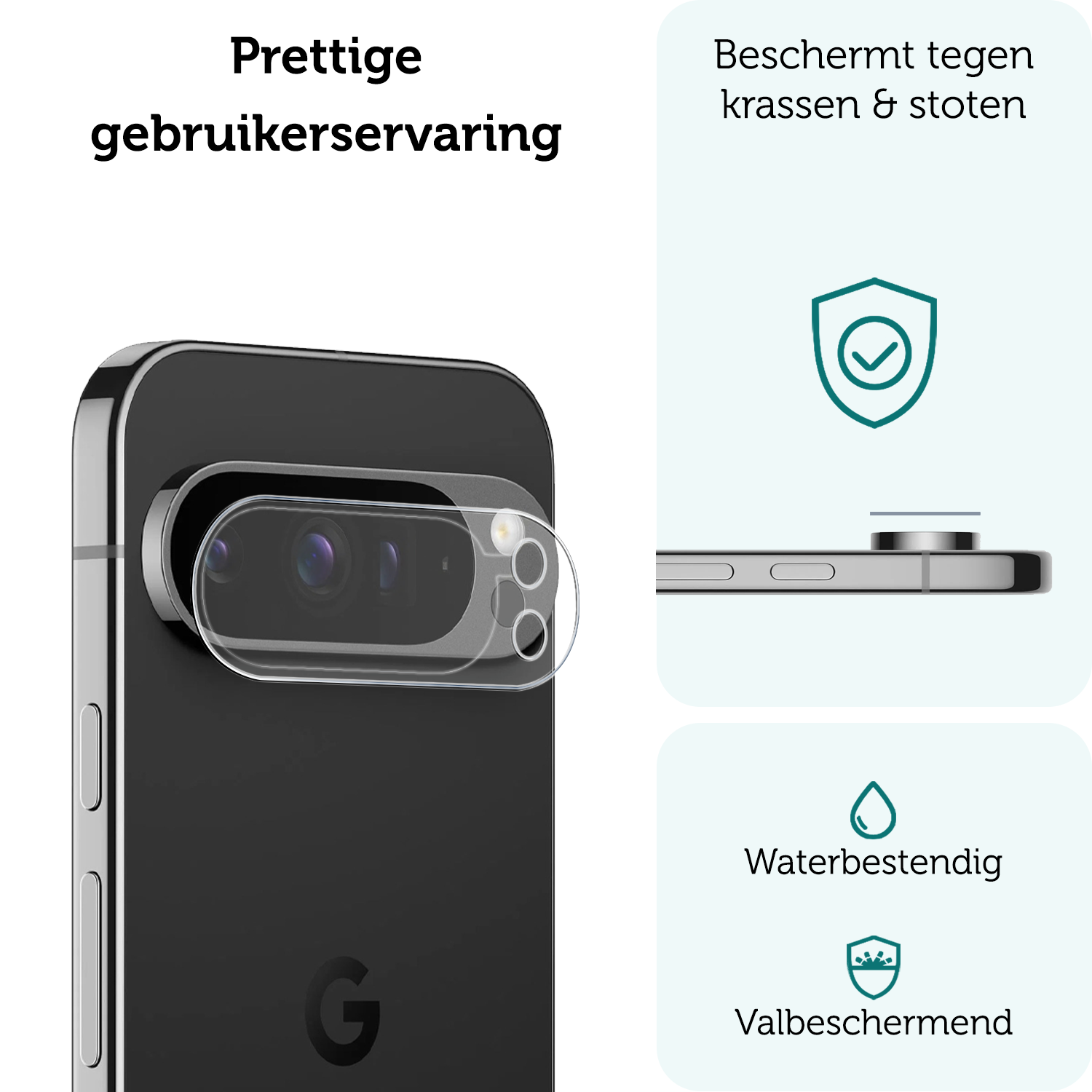Forterra Screenprotector Geschikt voor Google Pixel 9 Pro XL Camera Lens Screenprotector Glas - Screenprotector Geschikt voor Google Pixel 9 Pro XL Screenprotector Camera Protector Gehard Glas