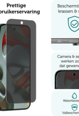 Forterra Screenprotector Geschikt voor Google Pixel 9 Pro XL Screenprotector Privacy Glas Gehard Full Cover - Screenprotector Geschikt voor Google Pixel 9 Pro XL Screenprotector Privacy Tempered Glass