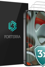 Forterra Screenprotector Geschikt voor Google Pixel 9 Pro XL Screenprotector Glas Gehard Tempered Glass - Screenprotector Geschikt voor Google Pixel 9 Pro XL Screen Protector Screen Cover - 3 PACK