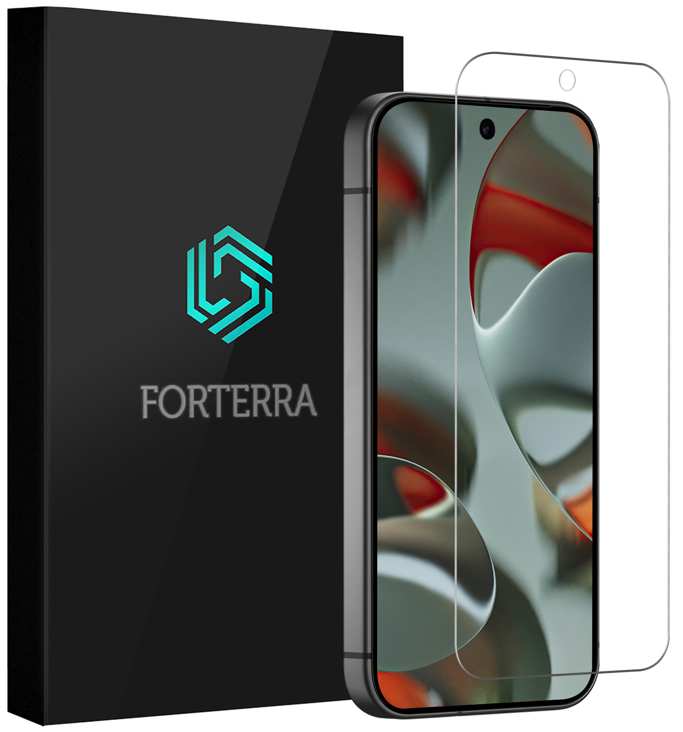 Forterra Screenprotector Geschikt voor Google Pixel 9 Pro Screenprotector Glas Gehard Tempered Glass - Screenprotector Geschikt voor Google Pixel 9 Pro Screen Protector Screen Cover