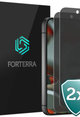 Forterra Screenprotector Geschikt voor Google Pixel 9 Screenprotector Privacy Glas Gehard Full Cover - Screenprotector Geschikt voor Google Pixel 9 Screenprotector Privacy Tempered Glass - 2 PACK