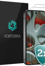 Forterra Screenprotector Geschikt voor Google Pixel 9 Screenprotector Glas Gehard Tempered Glass - Screenprotector Geschikt voor Google Pixel 9 Screen Protector Screen Cover - 2 PACK