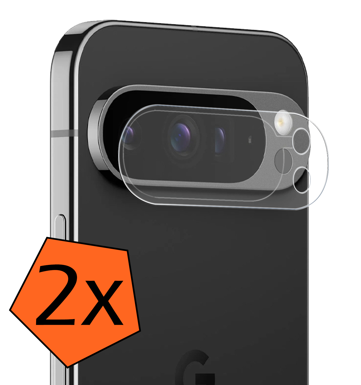 Nomfy Screenprotector Geschikt voor Google Pixel 9 Pro Camera Lens Screenprotector Glas - Screenprotector Geschikt voor Google Pixel 9 Pro Screenprotector Camera Protector Gehard Glas - 2 PACK